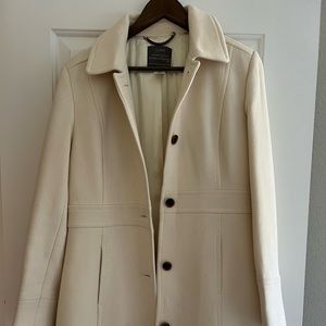 J. Crew wool coat in vintage white